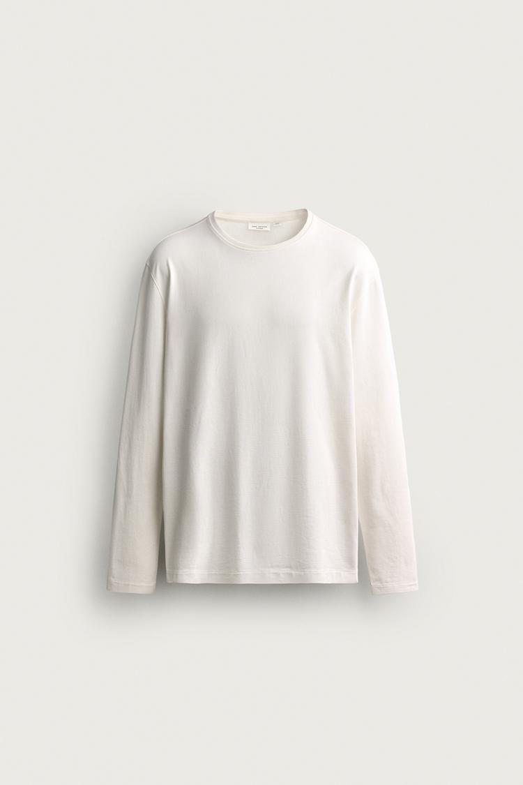 SUPIMA® LONG SLEEVE T-SHIRT — White