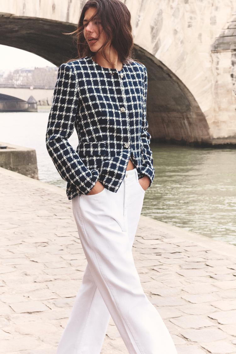 Fitted Blazer Zara Blazer And Pants NEW Zara Lapelless Fitted