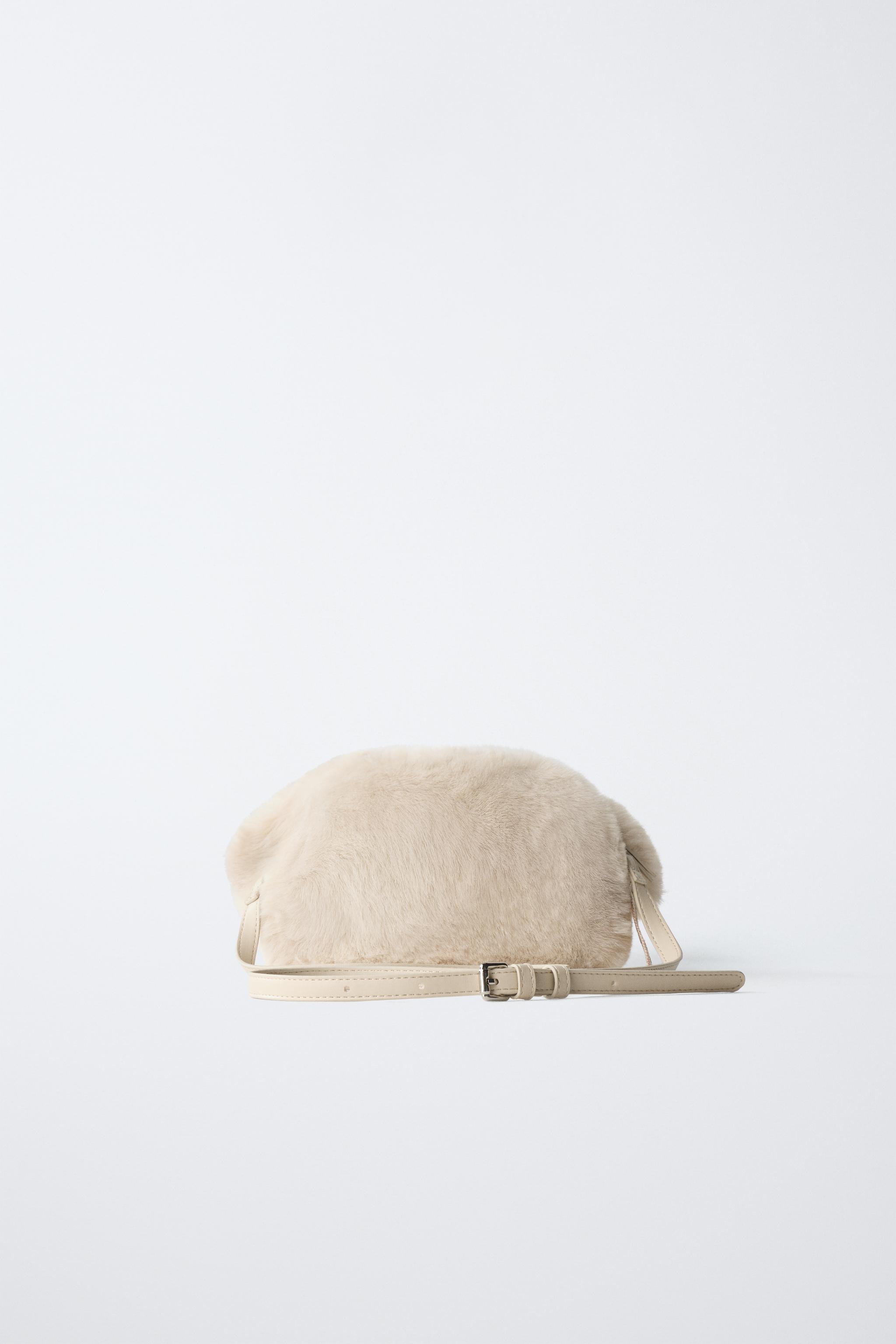 SAC BANDOULIÈRE LAPIN EN FAUSSE FOURRURE