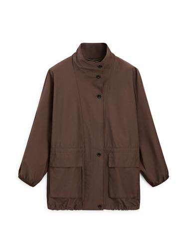 Zara Puff parka with collar detail - Brown / Taupe