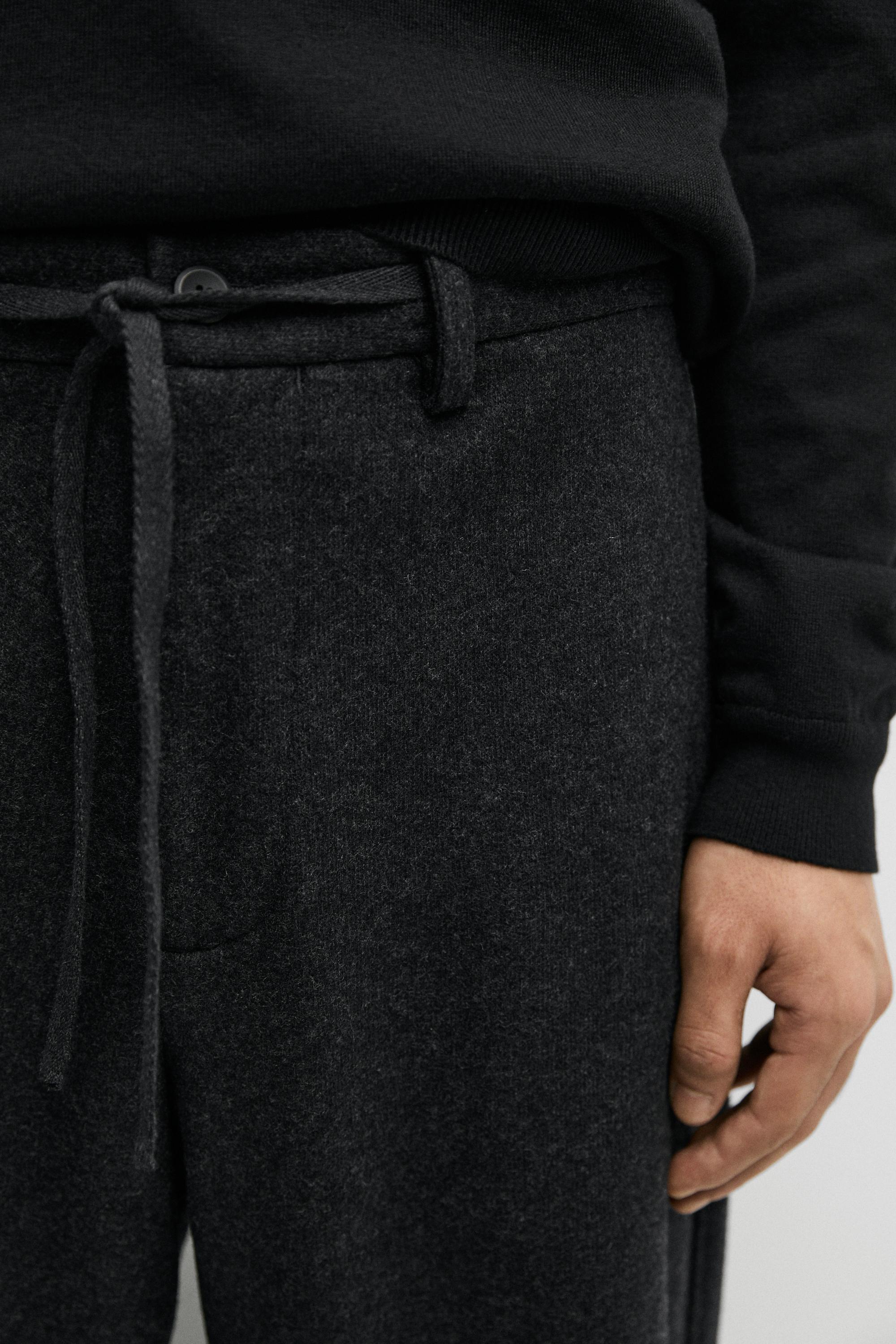 Pantalon 100 % laine total look