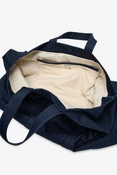 FABRIC TOTE BAG X FANGLU LIN - Blue by Zara - Image 6