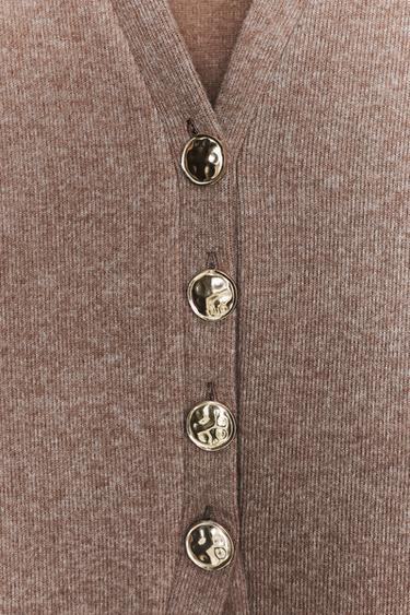 SOFT BUTTON CARDIGAN -  by Zara - Image 6
