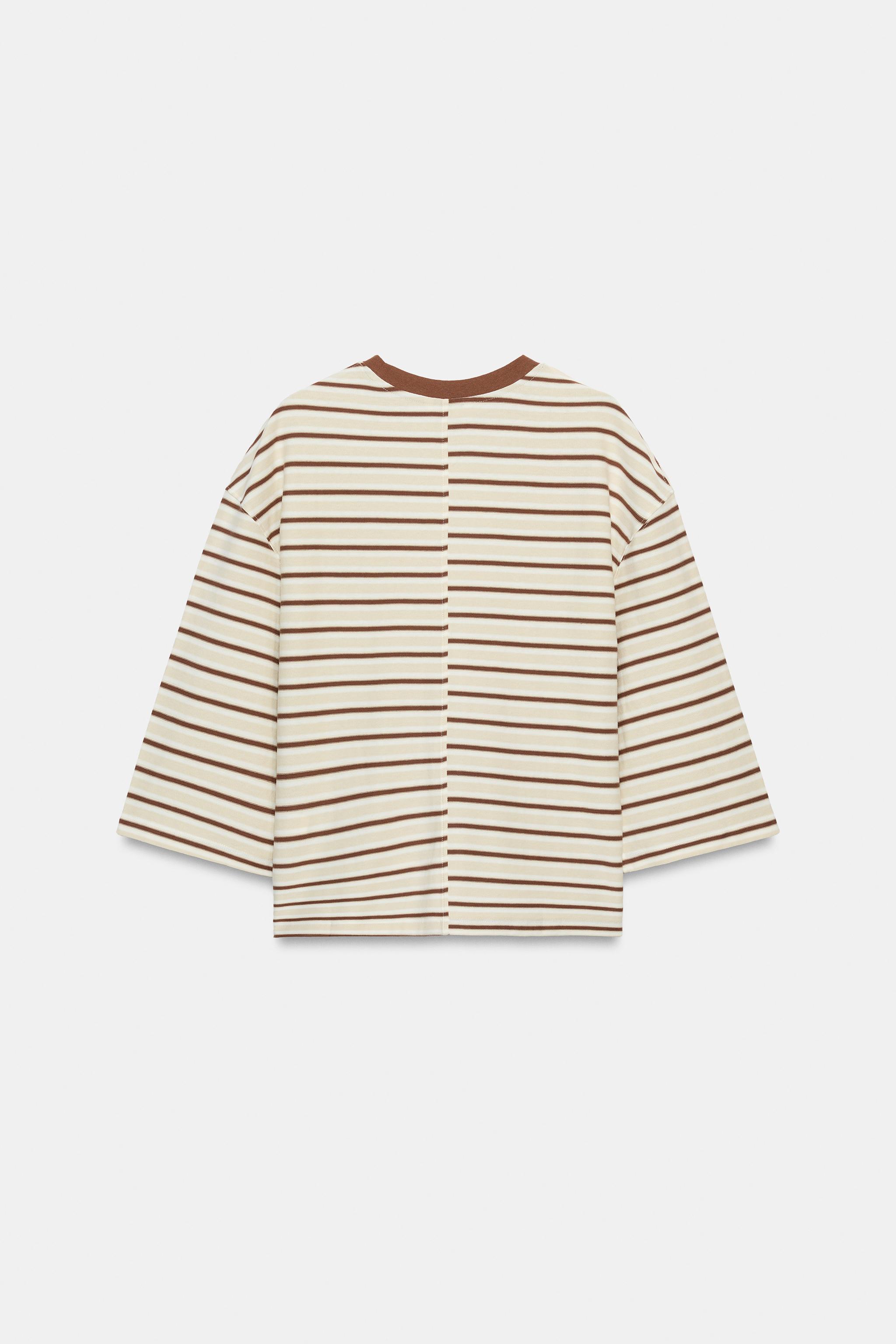 CONTRAST STRIPE T-SHIRT