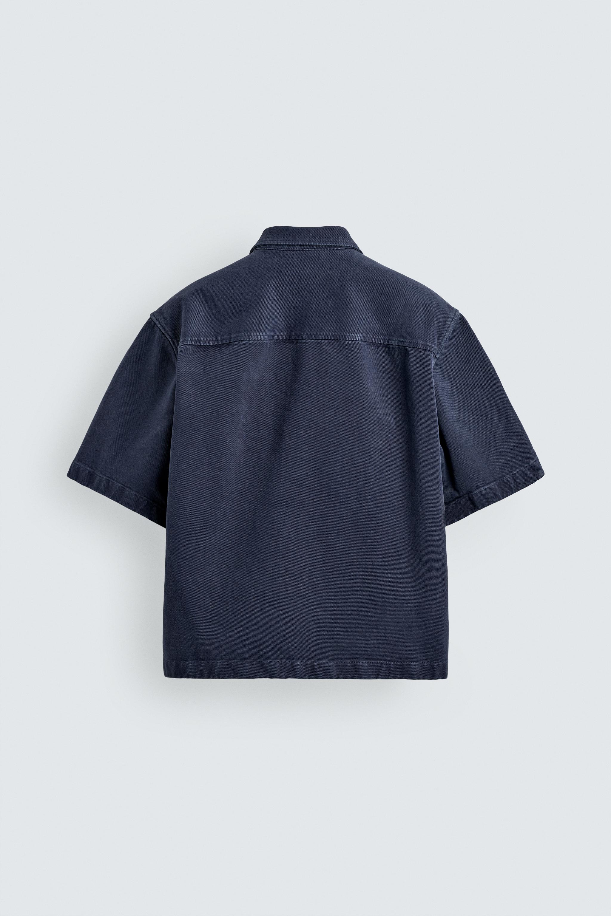 RELAXED FIT ZIP OVERSHIRT