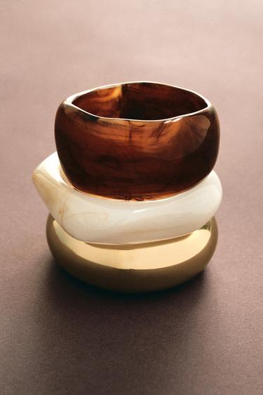 Zara 3-PACK OF SHAPED BRACELETS - Multicolored - Image 0