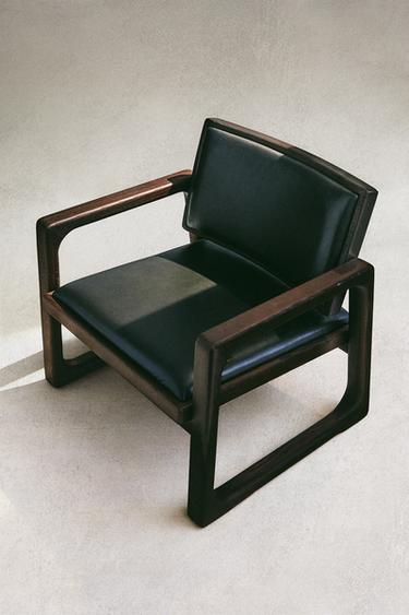 LOUNGE CHAIR 03 - Noir / Marron de Zara
