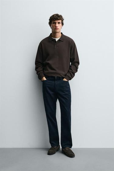 POLO BÁSICO COM ESTRUTURA - chocolate da Zara - Imagem 0