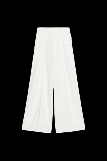 HOSE MIT ZIERFALTEN - Cremefarben von Zara - Bild 0