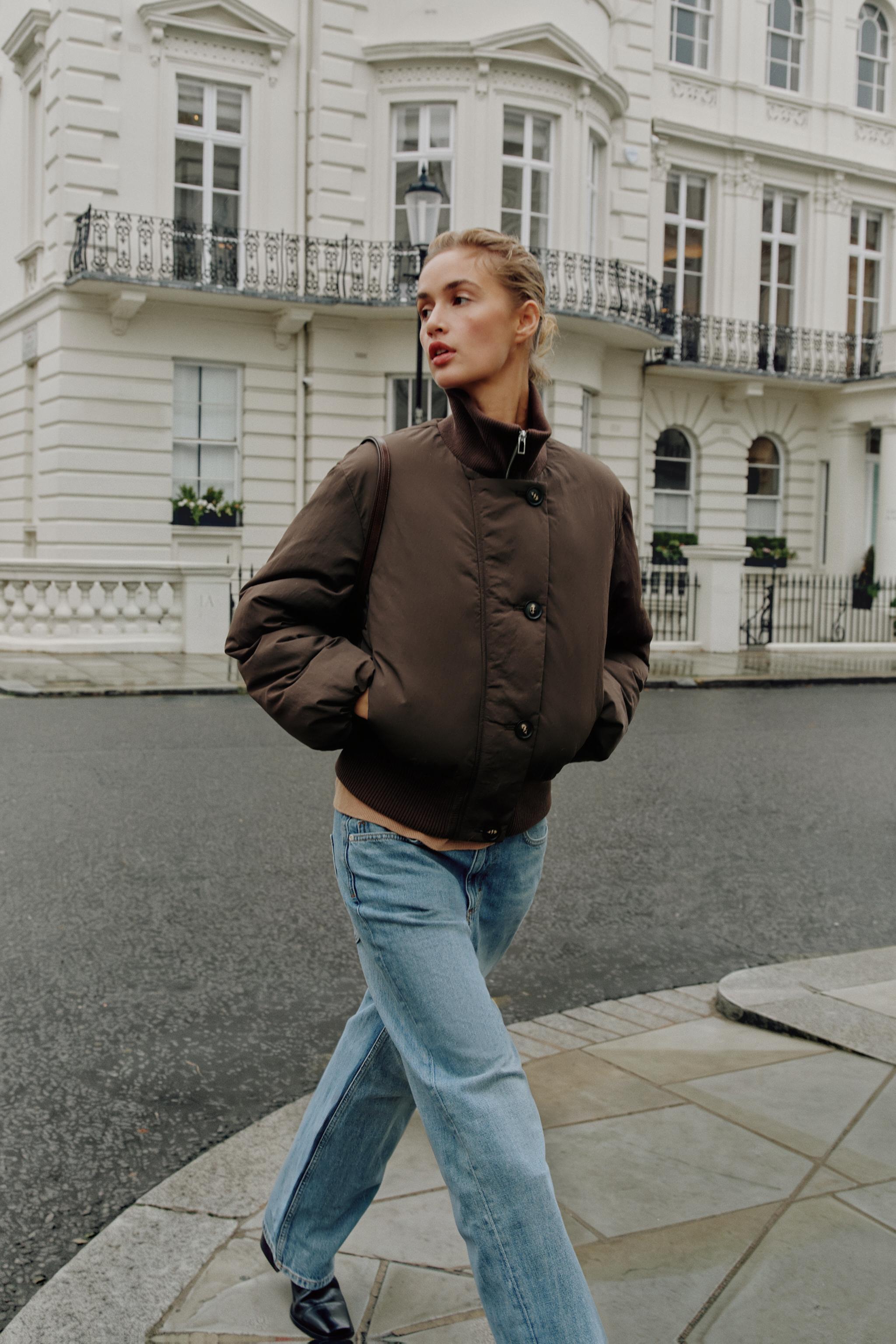 Water-Repellent Combined Quilted Anorak by Zara