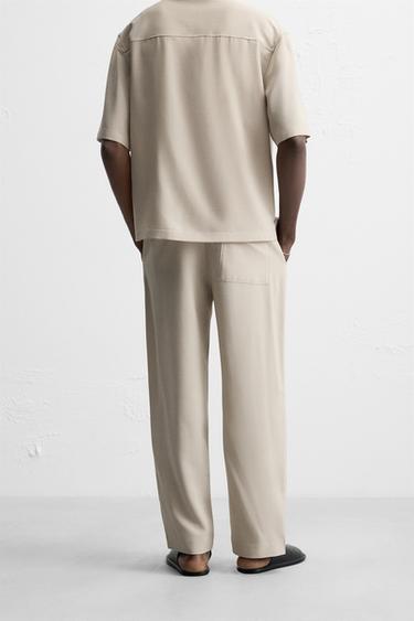 PANTALON STRAIGHT FIT - Vison de Zara - Image 2