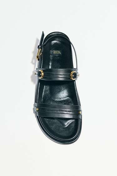 STRAPPY BACK SANDALS - Black by Zara