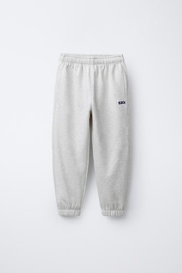 ENSEMBLE SWEAT-SHIRT ET PANTALON JOGGER BRODÉS - Gris chiné de Zara - Image 3