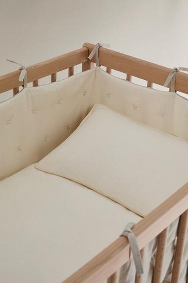 CHILDREN'S COTTON COT BUMPER COVER - Ecru by Zara - Image 0