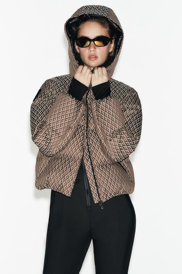 PADDED ANORAK 80% DOWN 20% FEATHER WATER-RESISTANT WINDPROOF RECCO® TECHNOLOGY SKI COLLECTION - Beige-brown by Zara - Image 6