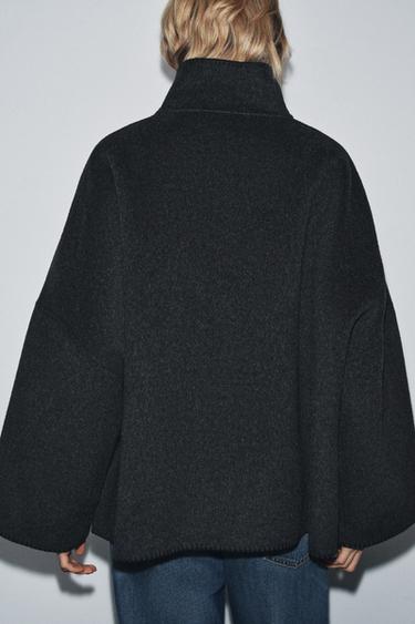 ZW COLLECTION WOOL JACKET - Dark grey by Zara - Image 3