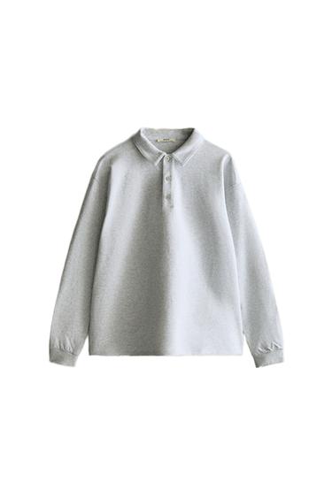 COTTON POLO SHIRT - Grey by Zara