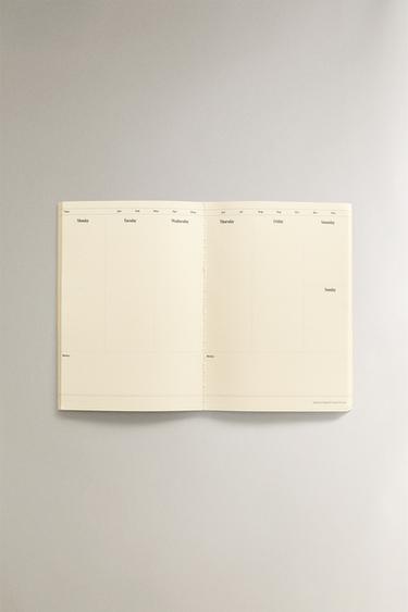 MONTHLY/WEEKLY PLANNER (PACK OF 2) - Ecru by Zara - Image 3