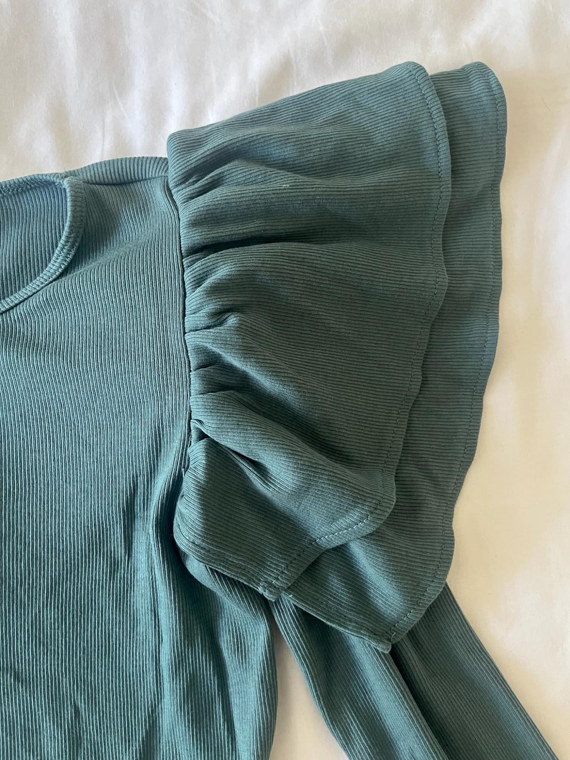 RIBBED T-SHIRT WITH RUFFLES - Image 5