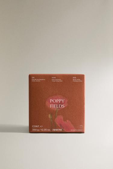 (350 G) BOUGIE PARFUMÉE POPPY FIELDS - Rouge / Orange de Zara - Image 4