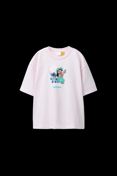 T-SHIRT MIT LILO & STITCH © DISNEY - Rosa von Zara - Bild 0