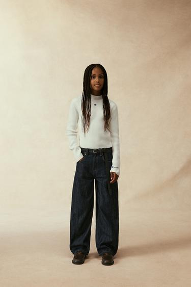 Zara FARMERKE BARREL KROJA CHAMPION ® X ZARA – Plava