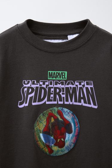 T-SHIRT À EFFET OPTIQUE SPIDER-MAN © MARVEL - Anthracite foncé de Zara - Image 2