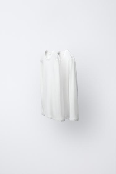 2-6 AÑOS/ PACK DOS CAMISETAS CANALÉ - Blanco roto de Zara