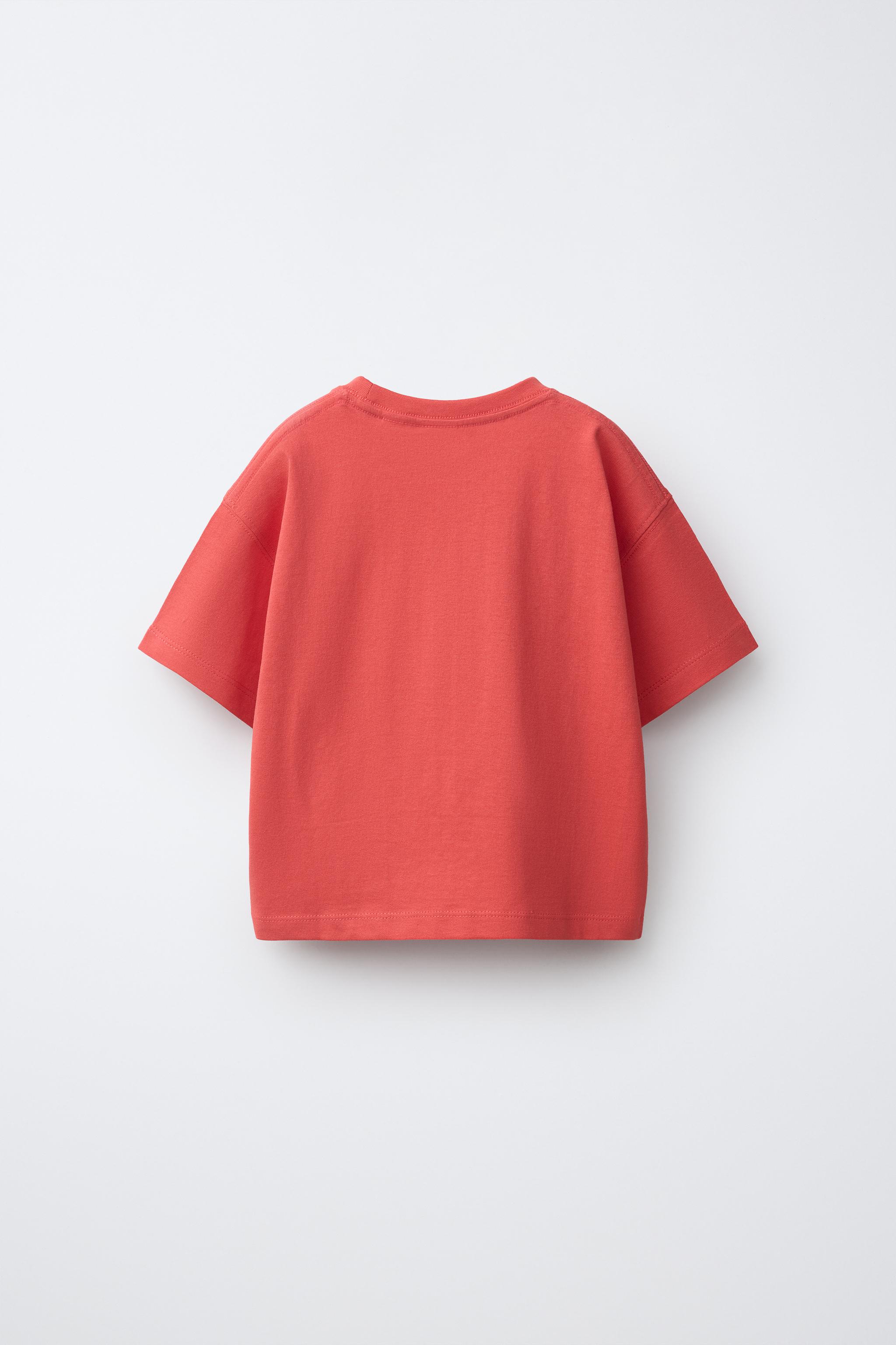 ANIMAL TAG T-SHIRT — Red