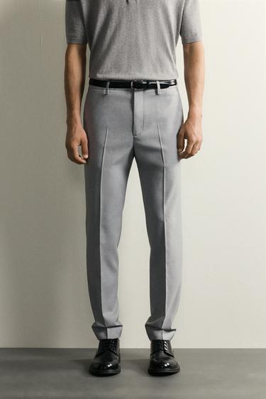 COMFORT SUIT TROUSERS - Grey by Zara