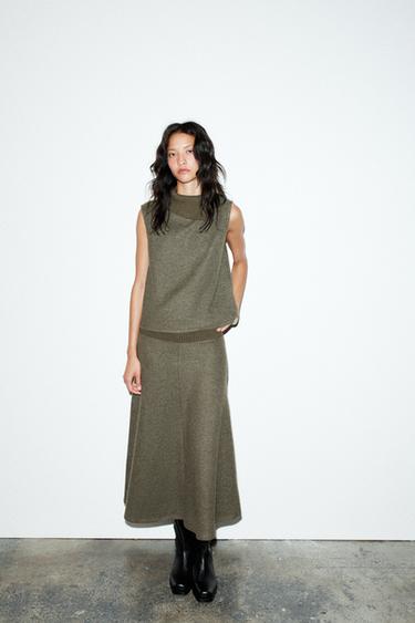 SOFT KNIT TOP - Green marl by Zara - Image 0