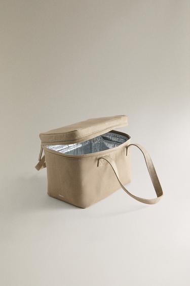 Zaras BÄRBAR LUNCHVÄSKA - Ljust beige