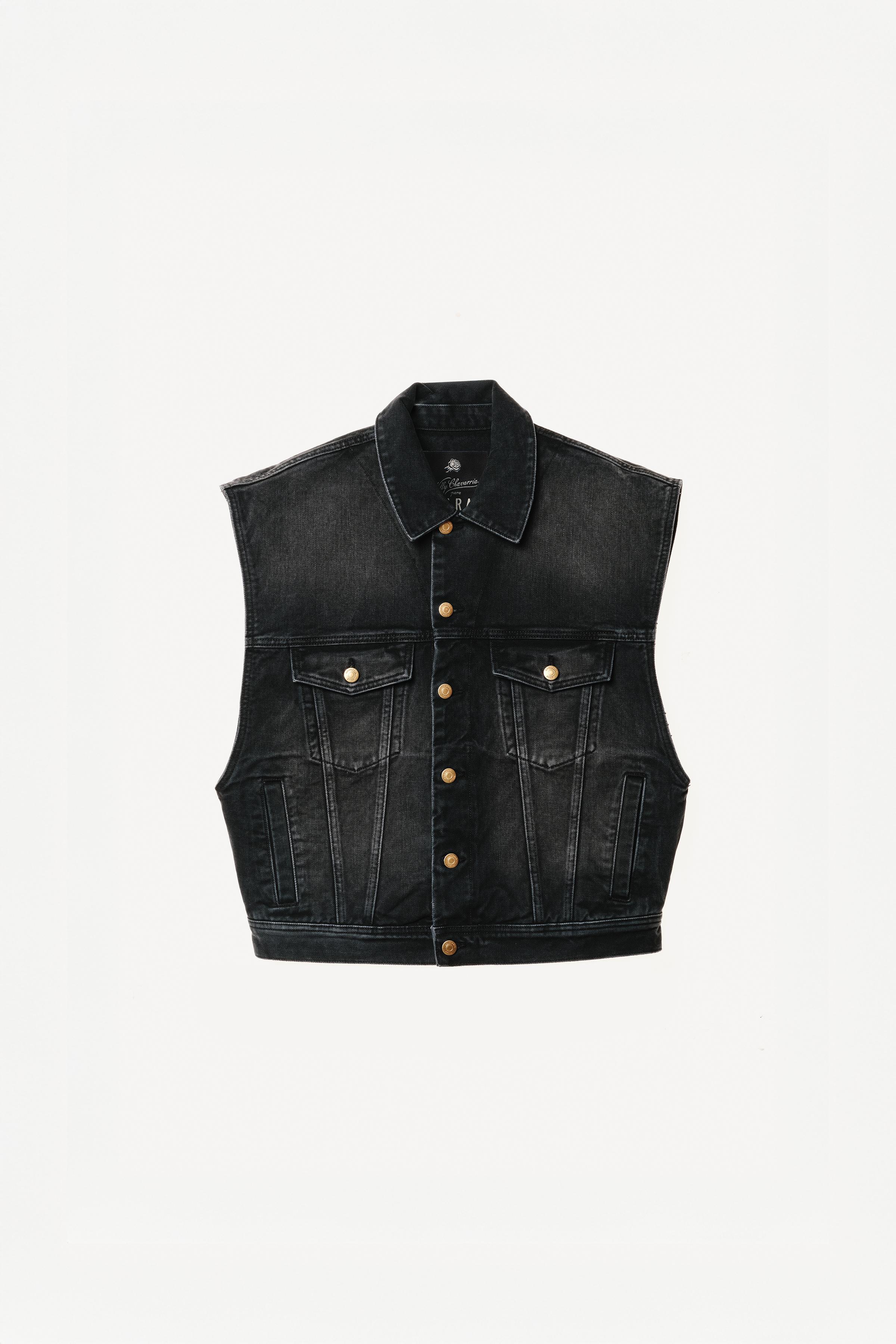 BOXY FIT DENIM VEST WILLY CHAVARRIA X ZARA