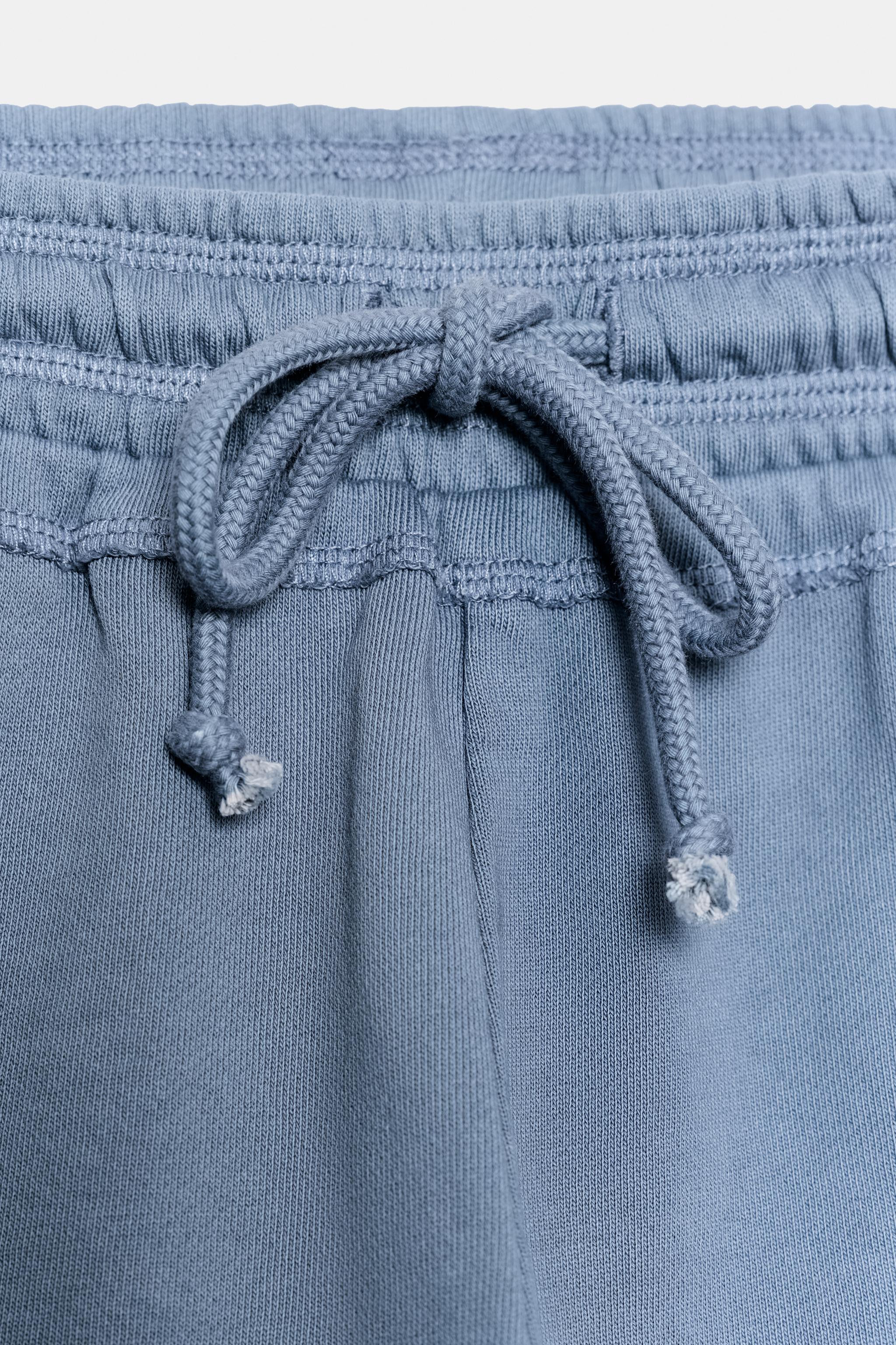 WASHED EFFECT DRAWSTRING SHORTS