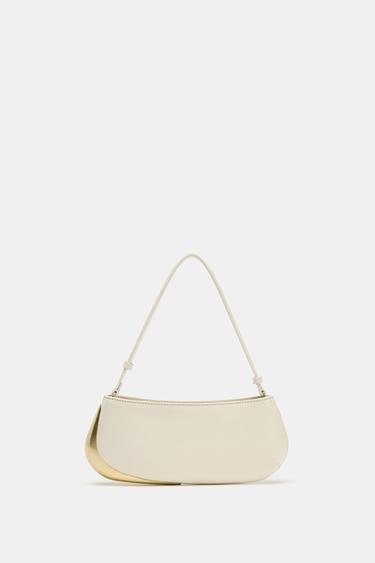 Zara METAL DETAIL SHOULDER BAG 50TH ANNIVERSARY - white - Image 0
