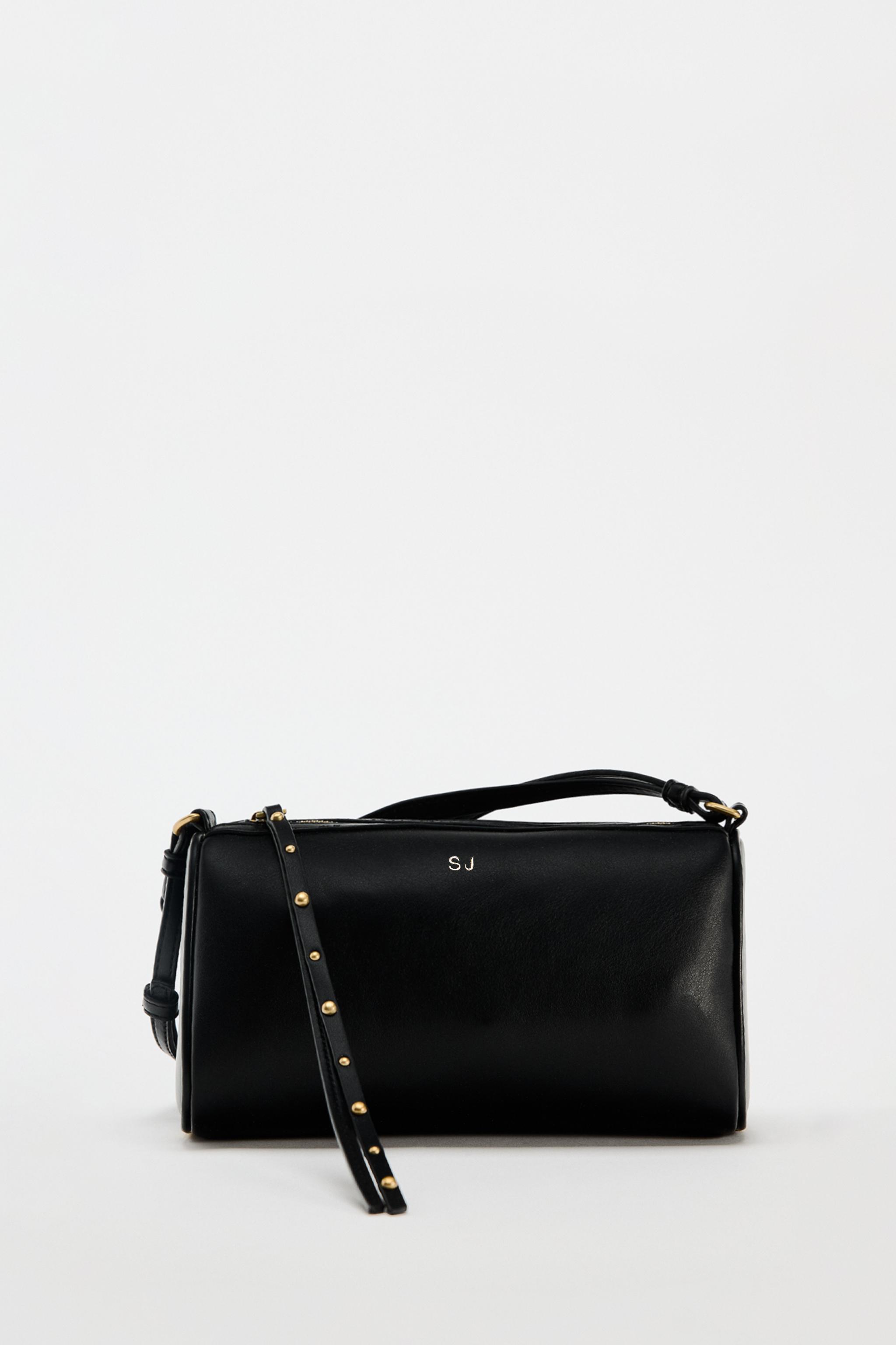 Zara bandolera negra tachas sale