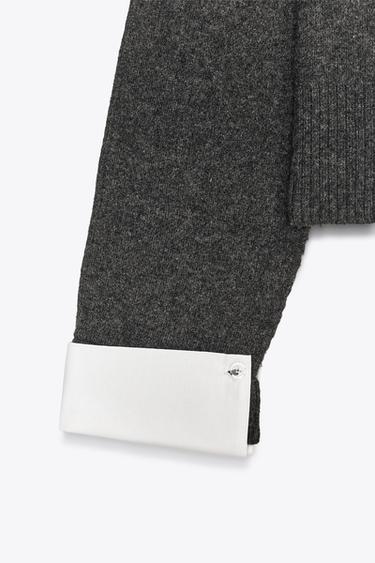 COMBINED CARDIGAN - Grey marl by Zara - Image 6