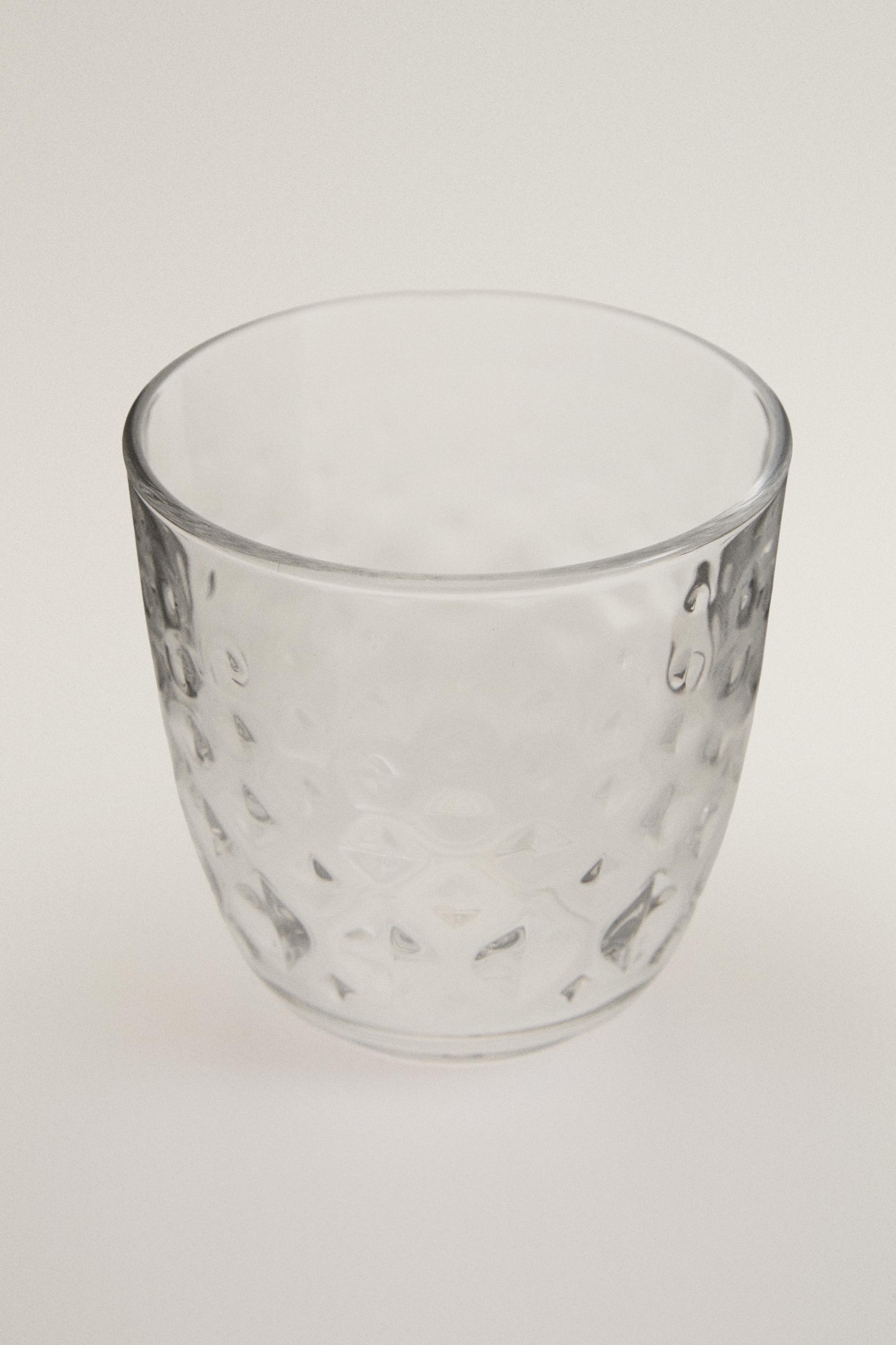 RAISED DESIGN TUMBLER — Transparent