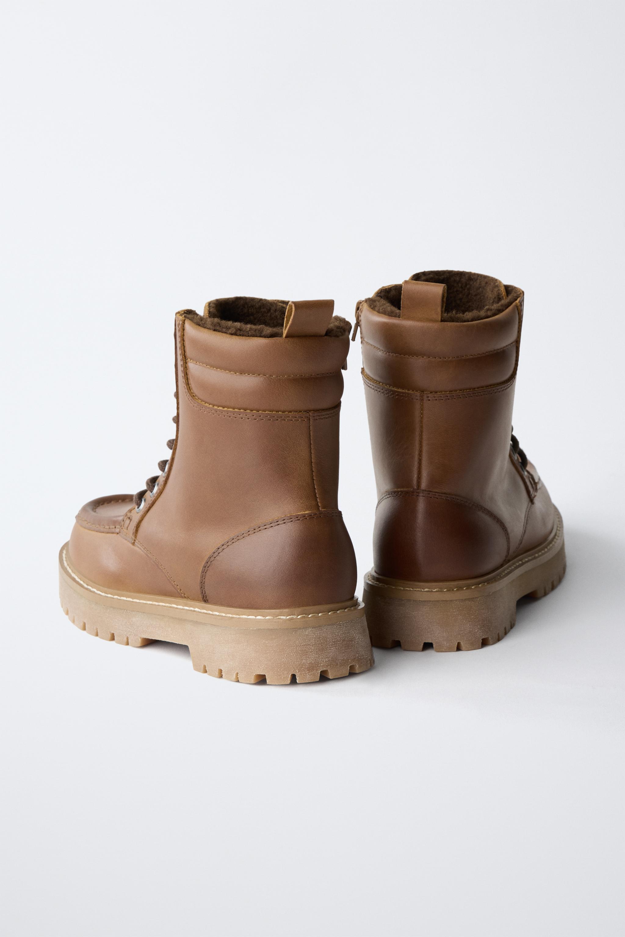 BOTTINES EN CUIR DOUBLÉES