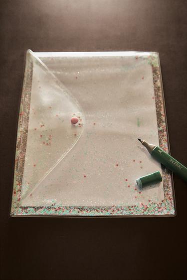 CHILDREN'S GLITTER FOLDER - Multicoloured by Zara