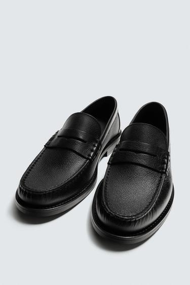MOCASSINS EN CUIR ÉDITION LIMITÉE - Noir de Zara - Image 4