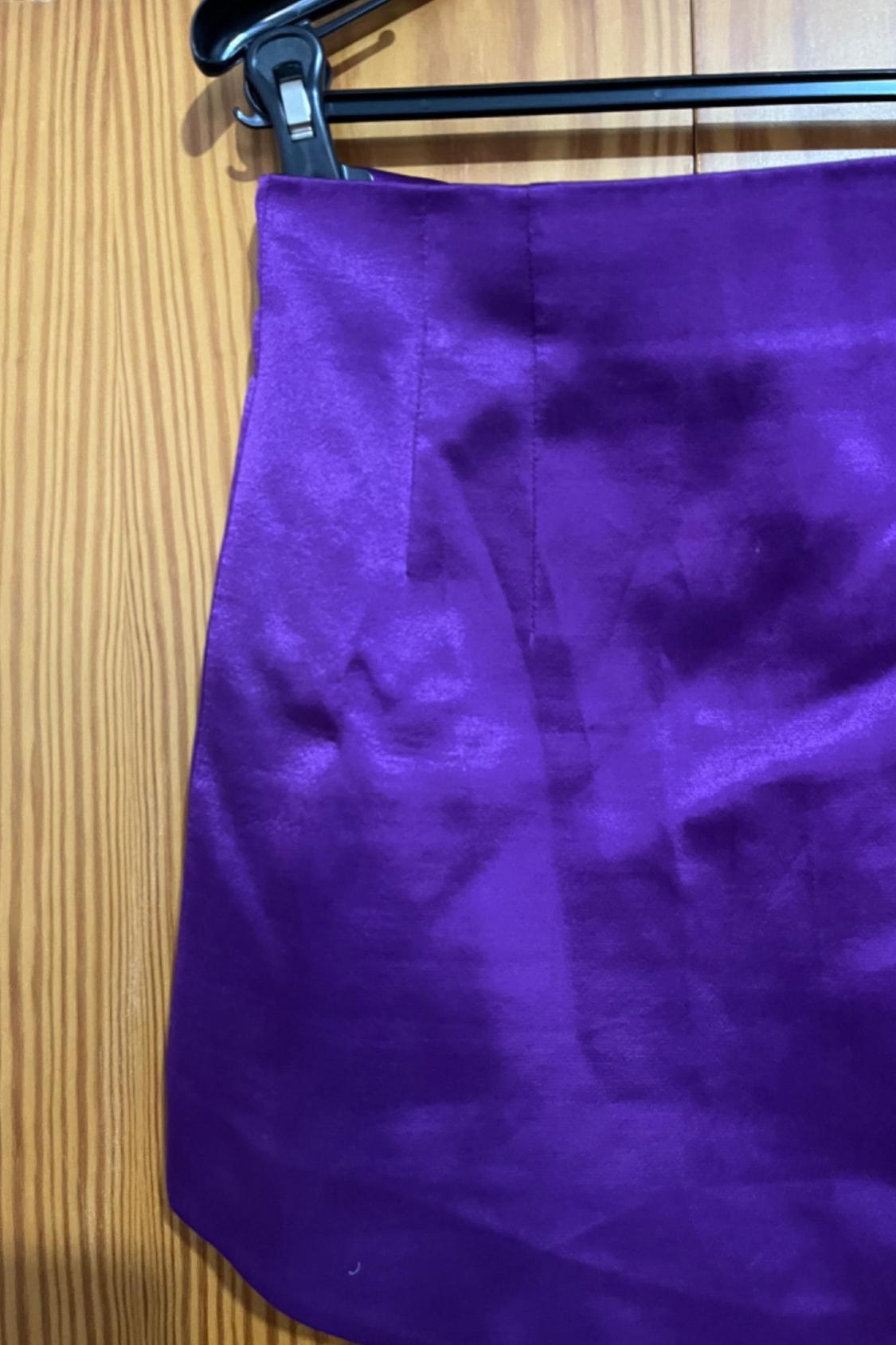 SATIN-FINISH MINI SKIRT - Image 2