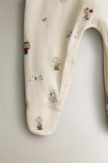 CHILDREN'S PEANUTS™ ROMPER - Light lime green by Zara - Image 3