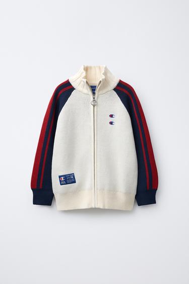 Zara CHAMPION ® X ZARA KNIT CARDINGAN - Ecru