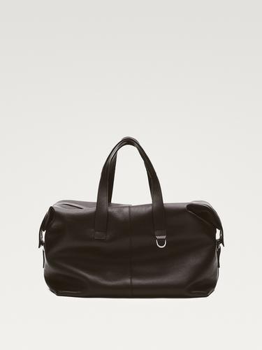 Bolso duffle piel napa - Marrón de Zara