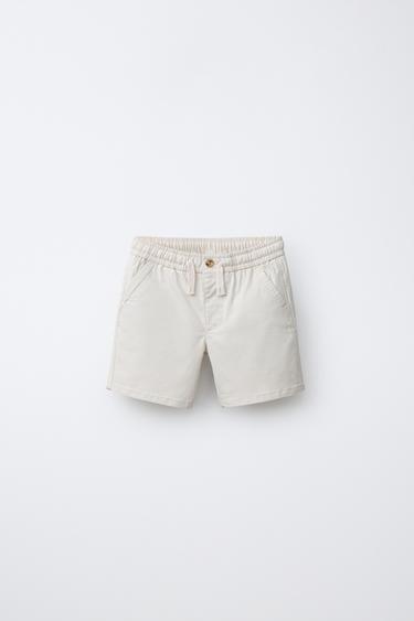 SHORT CHINE À CORDONS - Beige de Zara