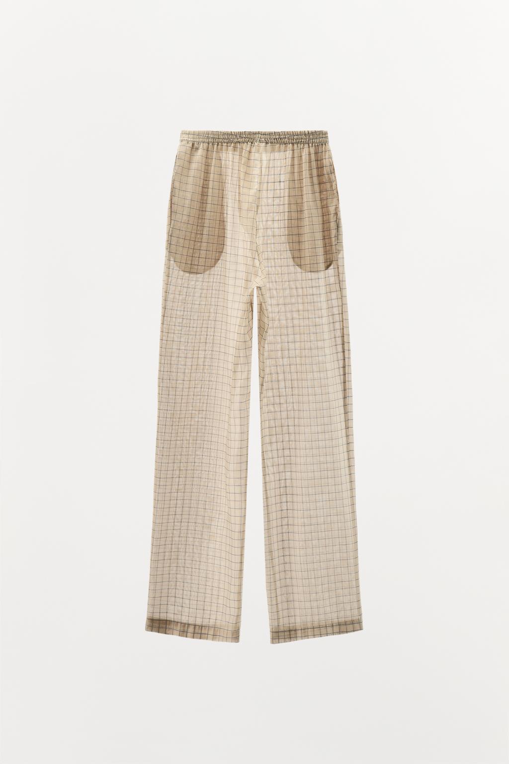 PLAID PAJAMA PANTS