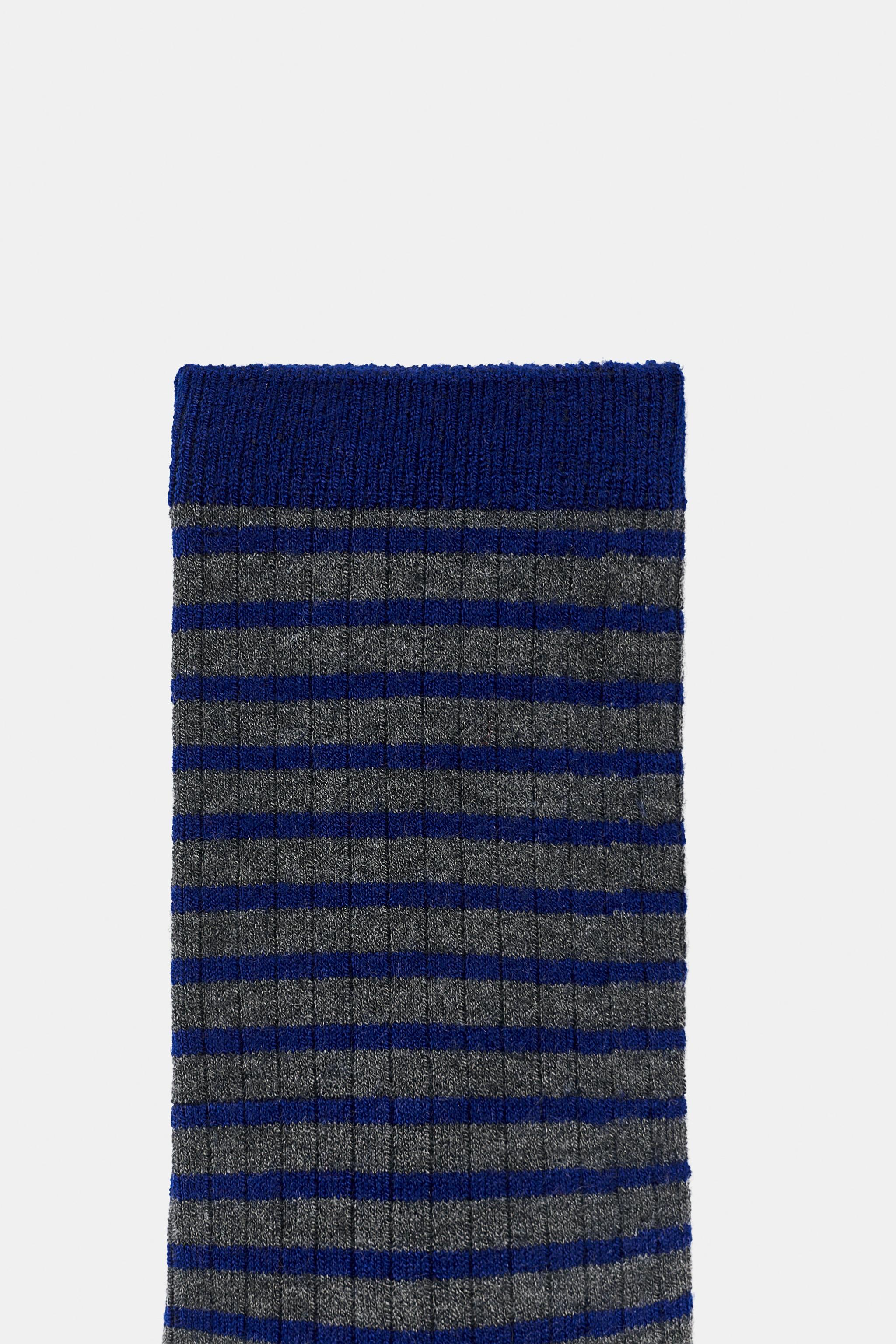 CHAUSSETTES cannelé IMPRIMÉ À RAYURES