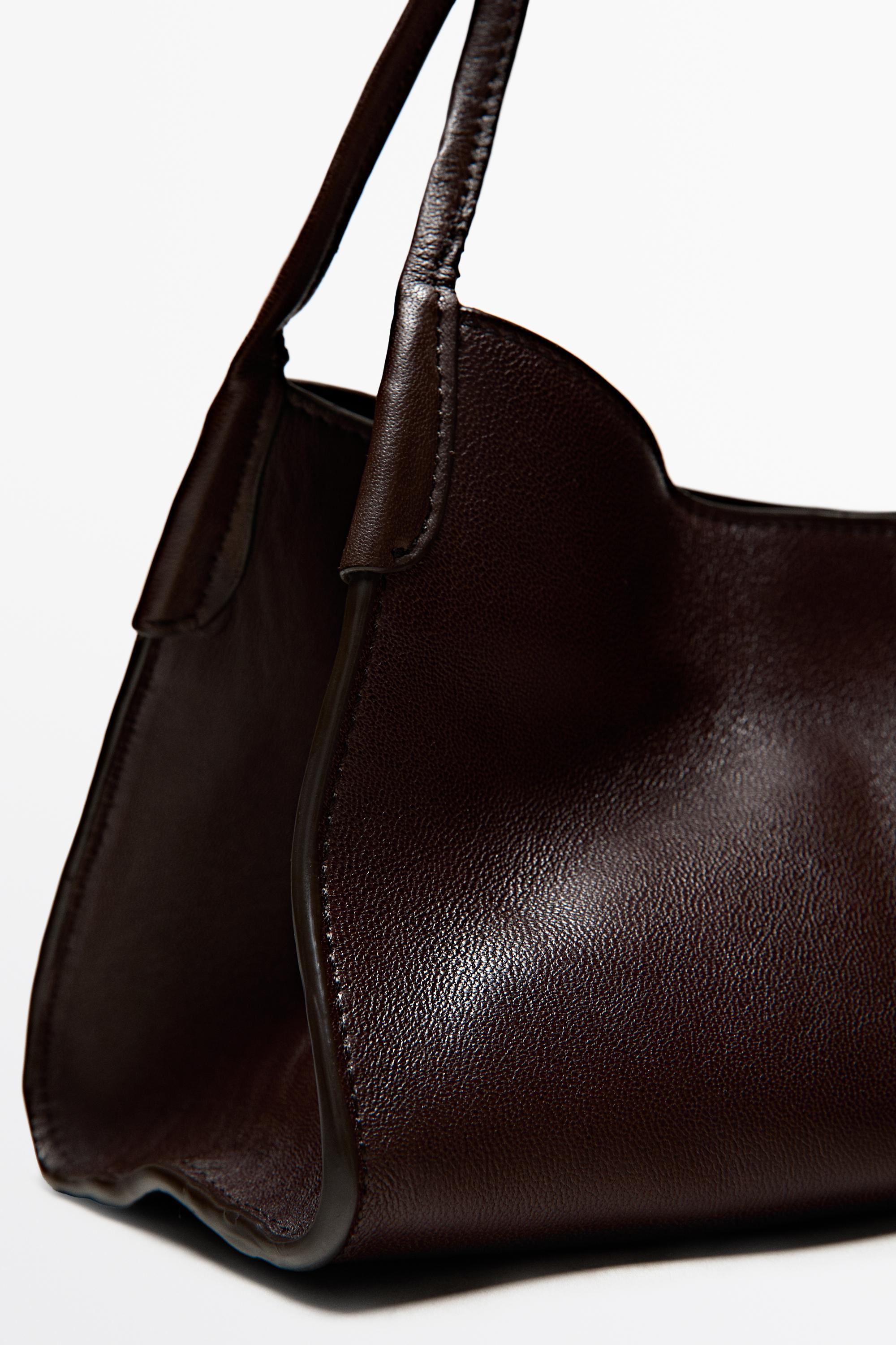 Sac cartable en cuir nappa
