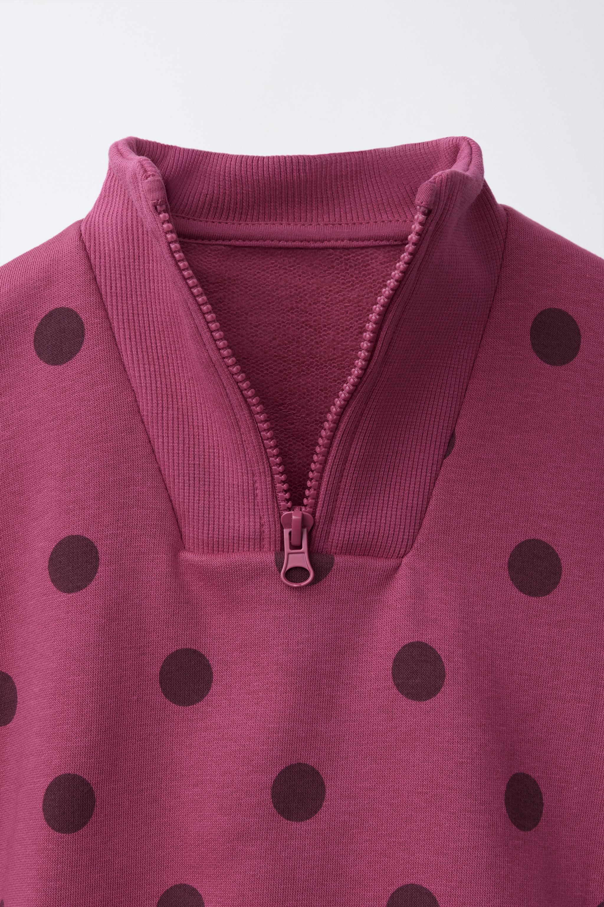 ENSEMBLE SWEAT ET LEGGING ÉVASÉ À POIS